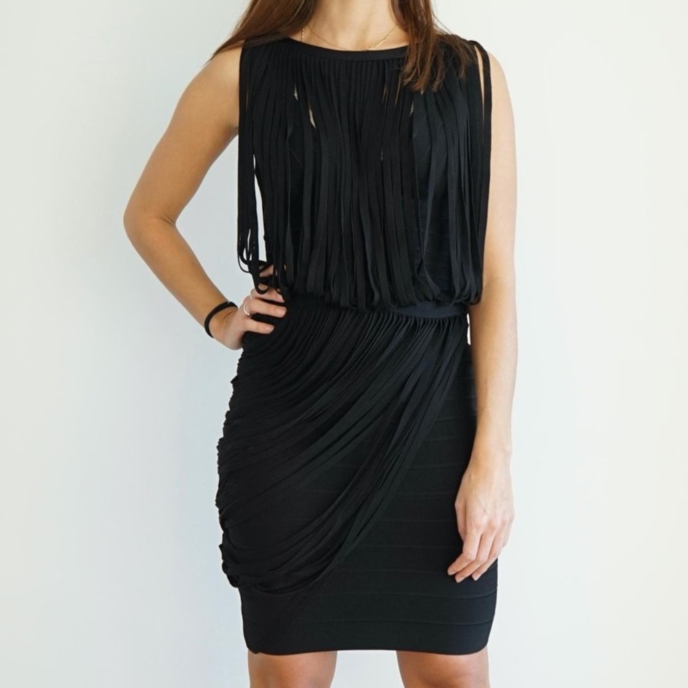 Herve Leger LeiLei dress in black